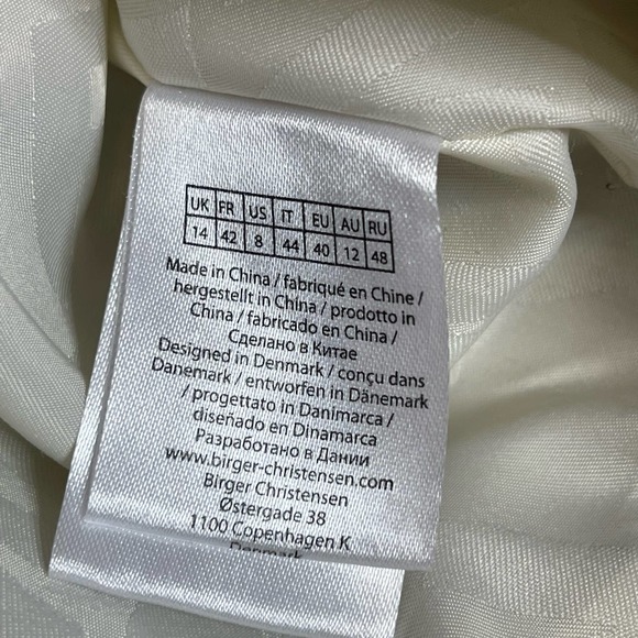 Remain Birger Christensen Aegean Blue Comb Lona Boxy Crop Jacket NWT Size 8 - Picture 11 of 11